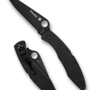 스파이더코 Spyderco Police Model Black Stainless Black Blade 포켓나이프 EDC 등산 캠