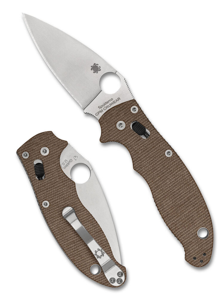 스파이더코 Spyderco Manix® 2 Brown Canvas Micarta® CPM® CRU-WEAR® 해외직구 정품