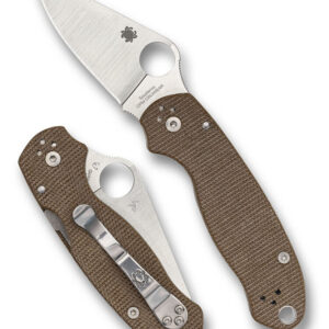 스파이더코 Spyderco Para® 3 Brown Canvas Micarta® CPM® Cru-Wear® 해외직구 정품