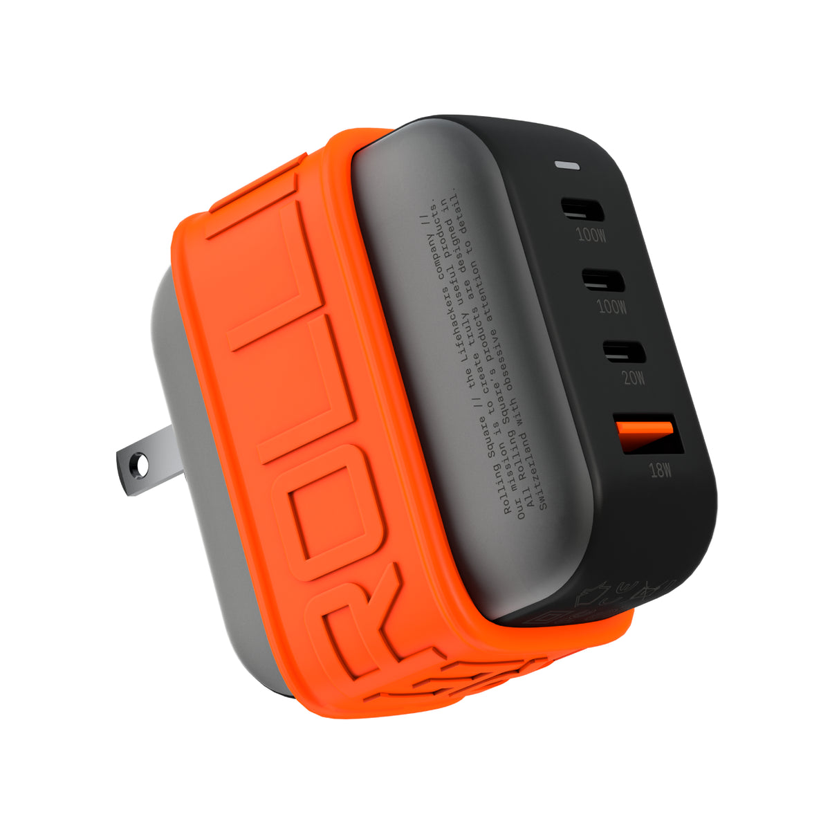 충전기 롤링스퀘어 ROLLING SQUARE Essential GaN Charger - 100W power, 45% small