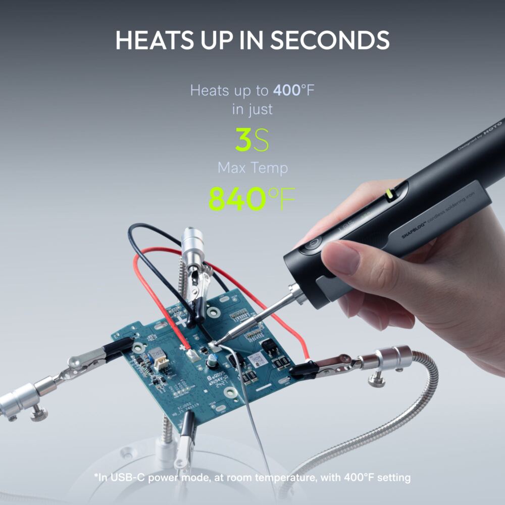 hoto SNAPBLOQ™ Cordless Soldering Iron 전동공구 드릴 공구세트 DIY 무선공구 해외직구 정품 - Image 5