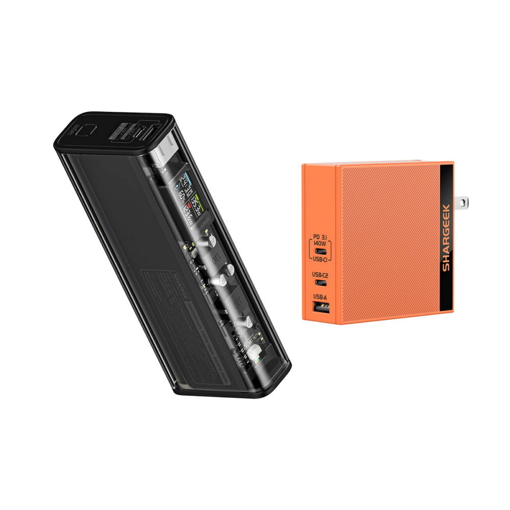 샤지 Shargeek 140+140W PD3.1 Orange 충전기 SSD허브 해외직구 정품