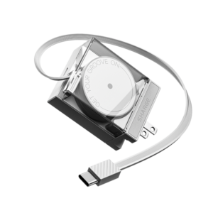 SHARGE Retractable 65 Charger ( 65W,2 Ports,Built-in Retractable Cable)